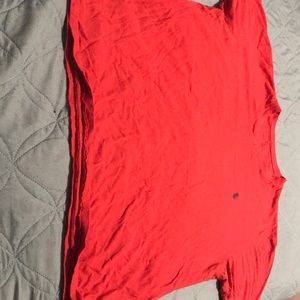 Red polo t-shirt